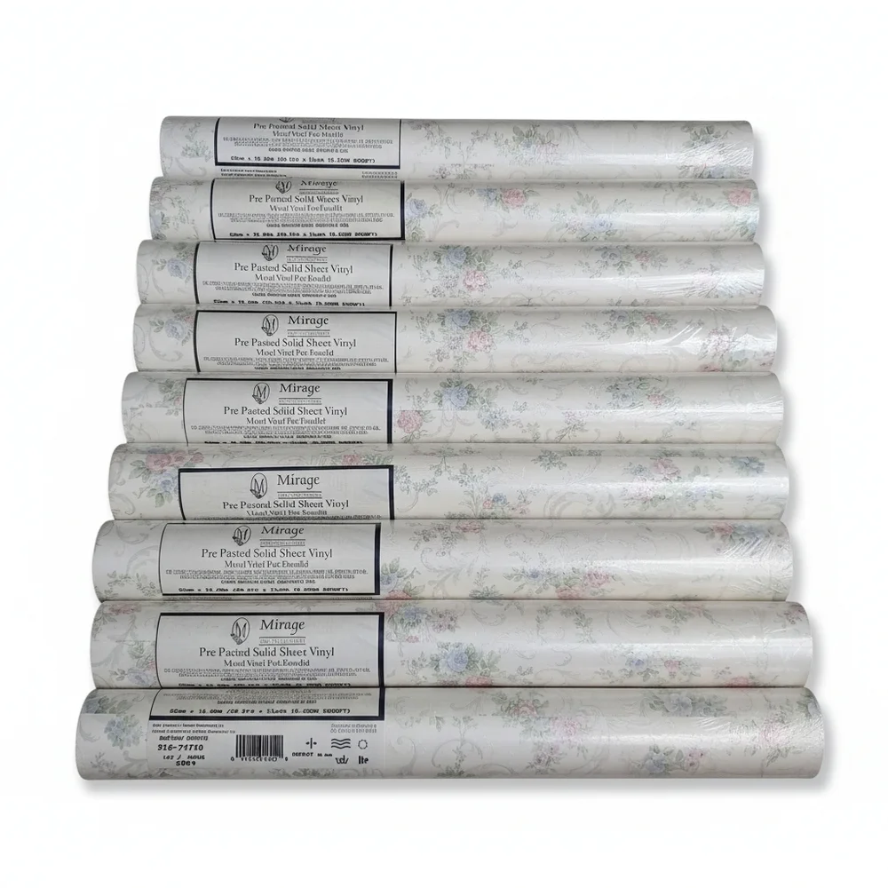 Mirage Pre Pasted Solid Sheet Vinyl